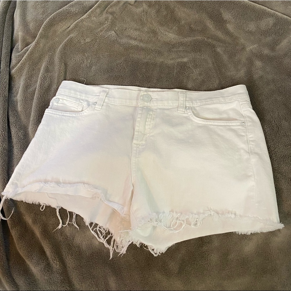 Hudson White Jean Shorts